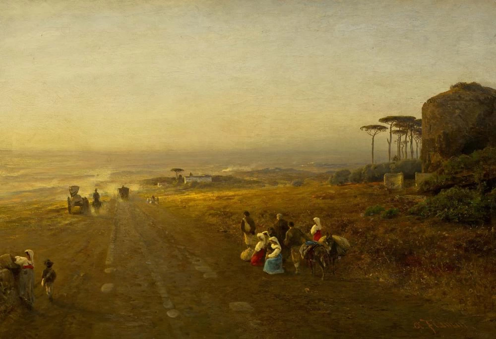 Paesaggio con figure sulla via Appia